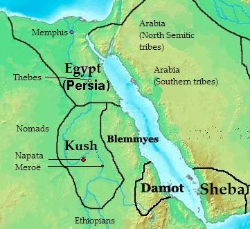 Das Reich von Kusch 400 vor Christus (c) Kubek15